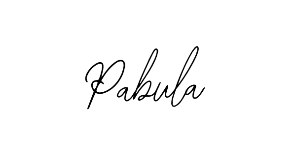 Use a signature maker to create a handwritten signature online. With this signature software, you can design (Bearetta-2O07w) your own signature for name Pabula. Pabula signature style 12 images and pictures png