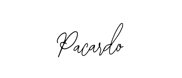 How to make Pacardo signature? Bearetta-2O07w is a professional autograph style. Create handwritten signature for Pacardo name. Pacardo signature style 12 images and pictures png