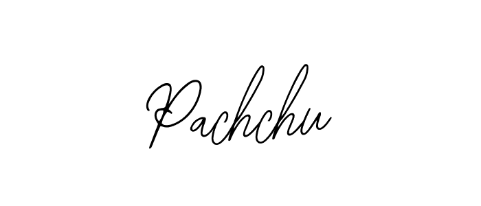How to make Pachchu name signature. Use Bearetta-2O07w style for creating short signs online. This is the latest handwritten sign. Pachchu signature style 12 images and pictures png