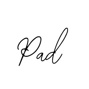 Design your own signature with our free online signature maker. With this signature software, you can create a handwritten (Bearetta-2O07w) signature for name Pad. Pad signature style 12 images and pictures png