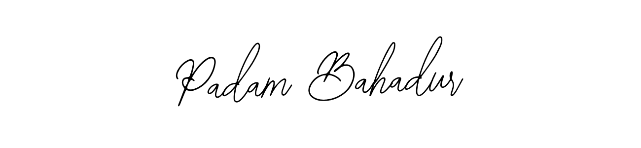 Make a beautiful signature design for name Padam Bahadur. Use this online signature maker to create a handwritten signature for free. Padam Bahadur signature style 12 images and pictures png