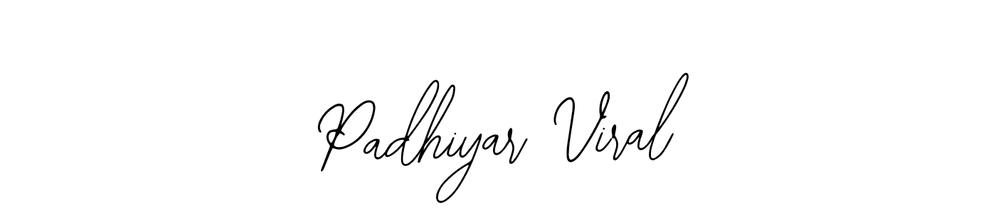 Similarly Bearetta-2O07w is the best handwritten signature design. Signature creator online .You can use it as an online autograph creator for name Padhiyar Viral. Padhiyar Viral signature style 12 images and pictures png