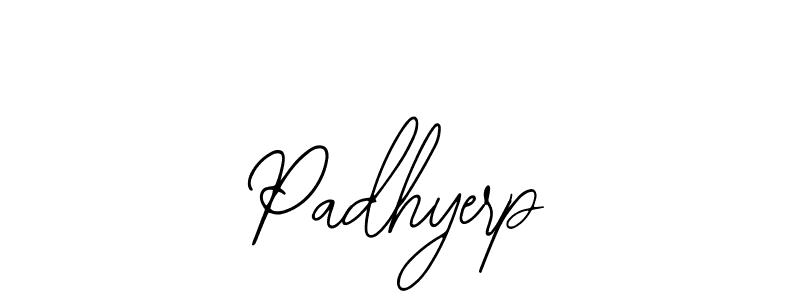 Use a signature maker to create a handwritten signature online. With this signature software, you can design (Bearetta-2O07w) your own signature for name Padhyerp. Padhyerp signature style 12 images and pictures png