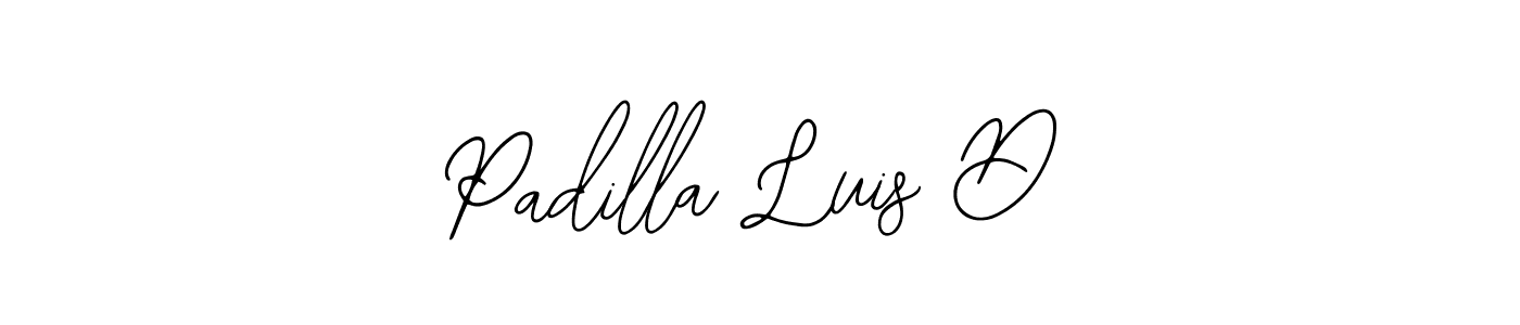 How to make Padilla Luis D name signature. Use Bearetta-2O07w style for creating short signs online. This is the latest handwritten sign. Padilla Luis D signature style 12 images and pictures png