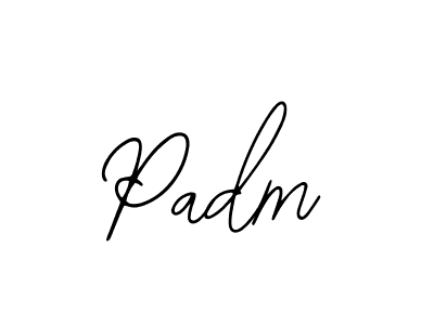 You should practise on your own different ways (Bearetta-2O07w) to write your name (Padm) in signature. don't let someone else do it for you. Padm signature style 12 images and pictures png