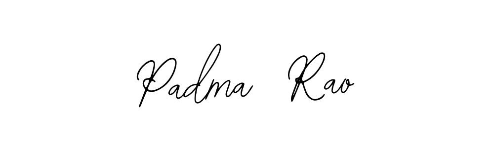 Use a signature maker to create a handwritten signature online. With this signature software, you can design (Bearetta-2O07w) your own signature for name Padma  Rao. Padma  Rao signature style 12 images and pictures png