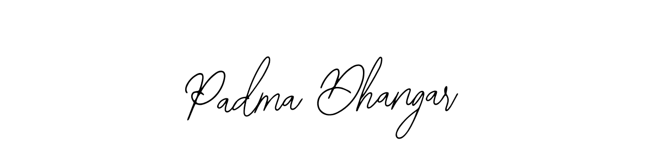 if you are searching for the best signature style for your name Padma Dhangar. so please give up your signature search. here we have designed multiple signature styles  using Bearetta-2O07w. Padma Dhangar signature style 12 images and pictures png