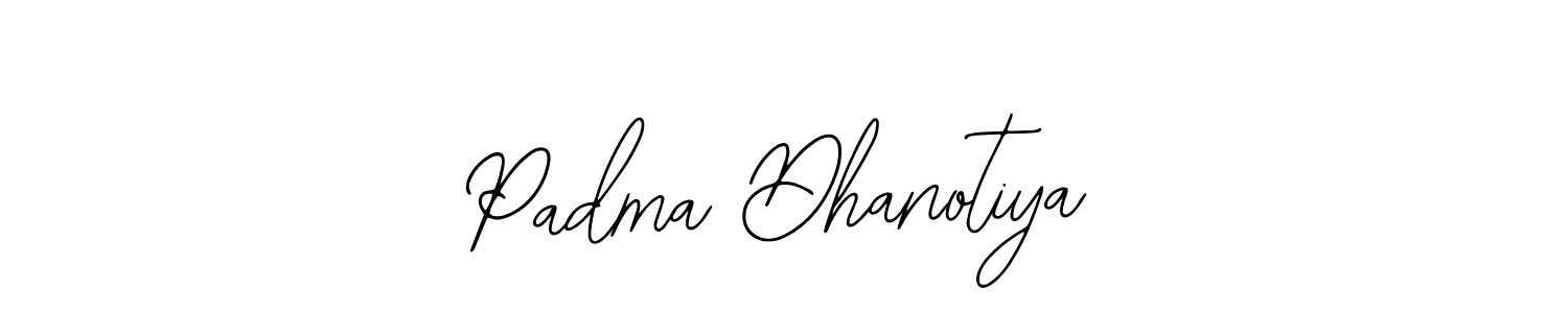 Make a beautiful signature design for name Padma Dhanotiya. Use this online signature maker to create a handwritten signature for free. Padma Dhanotiya signature style 12 images and pictures png