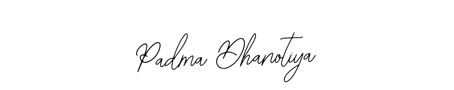 Make a beautiful signature design for name Padma Dhanotiya. Use this online signature maker to create a handwritten signature for free. Padma Dhanotiya signature style 12 images and pictures png