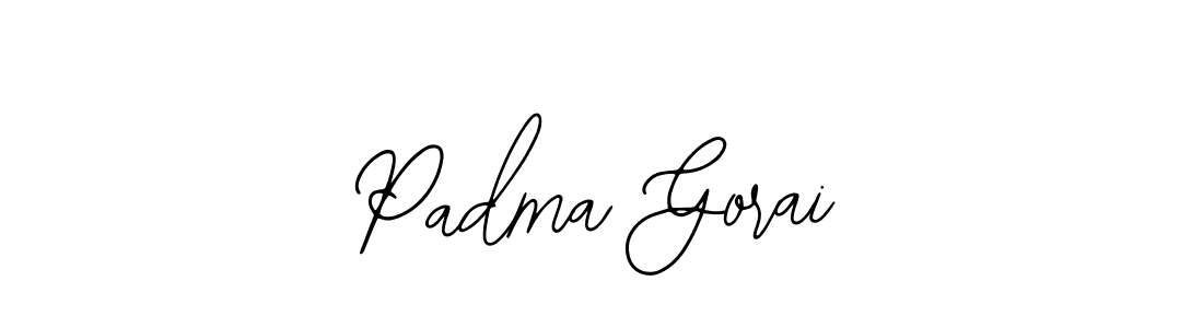 Also we have Padma Gorai name is the best signature style. Create professional handwritten signature collection using Bearetta-2O07w autograph style. Padma Gorai signature style 12 images and pictures png