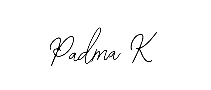 if you are searching for the best signature style for your name Padma K. so please give up your signature search. here we have designed multiple signature styles  using Bearetta-2O07w. Padma K signature style 12 images and pictures png
