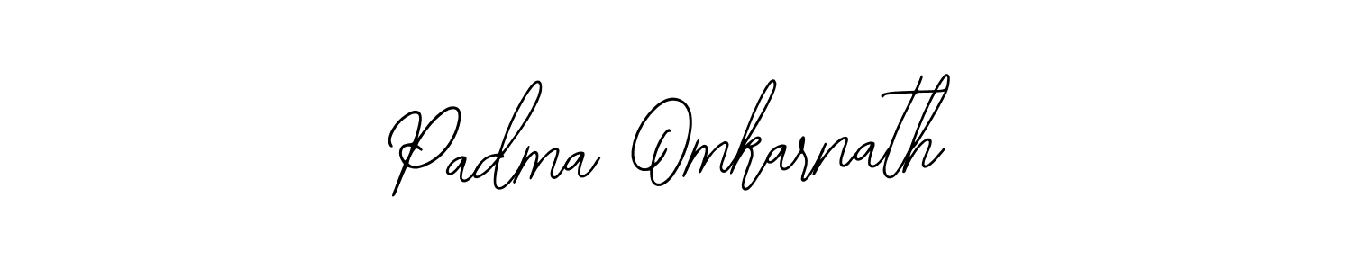 Design your own signature with our free online signature maker. With this signature software, you can create a handwritten (Bearetta-2O07w) signature for name Padma Omkarnath. Padma Omkarnath signature style 12 images and pictures png