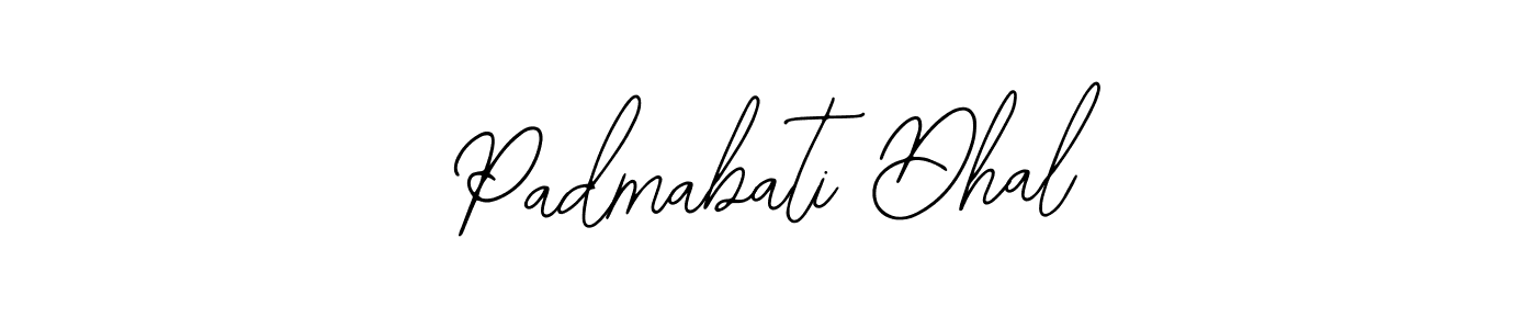 Design your own signature with our free online signature maker. With this signature software, you can create a handwritten (Bearetta-2O07w) signature for name Padmabati Dhal. Padmabati Dhal signature style 12 images and pictures png