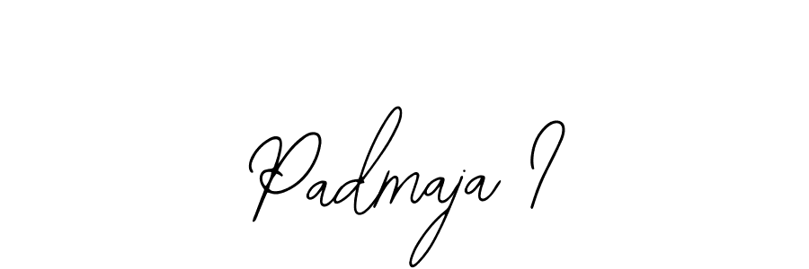 You should practise on your own different ways (Bearetta-2O07w) to write your name (Padmaja I) in signature. don't let someone else do it for you. Padmaja I signature style 12 images and pictures png