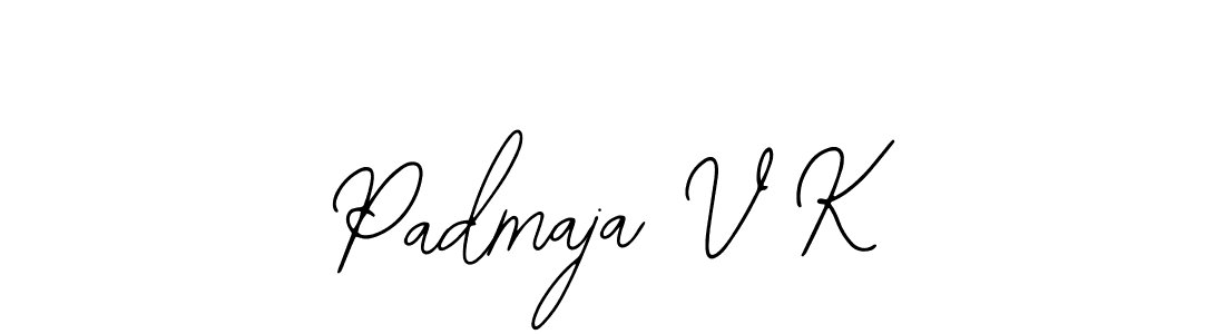 How to Draw Padmaja V K signature style? Bearetta-2O07w is a latest design signature styles for name Padmaja V K. Padmaja V K signature style 12 images and pictures png