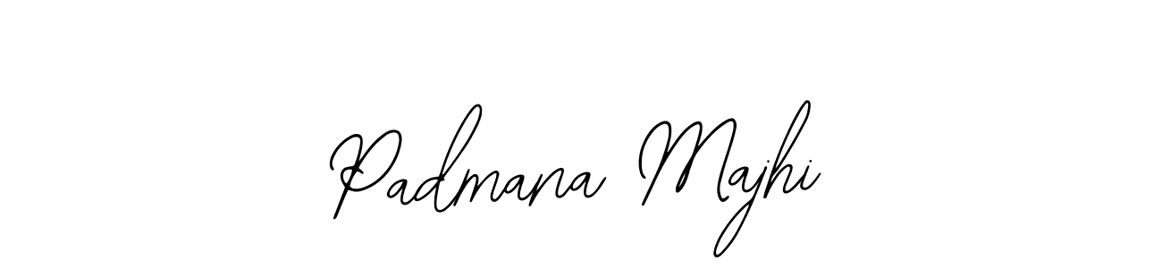 The best way (Bearetta-2O07w) to make a short signature is to pick only two or three words in your name. The name Padmana Majhi include a total of six letters. For converting this name. Padmana Majhi signature style 12 images and pictures png