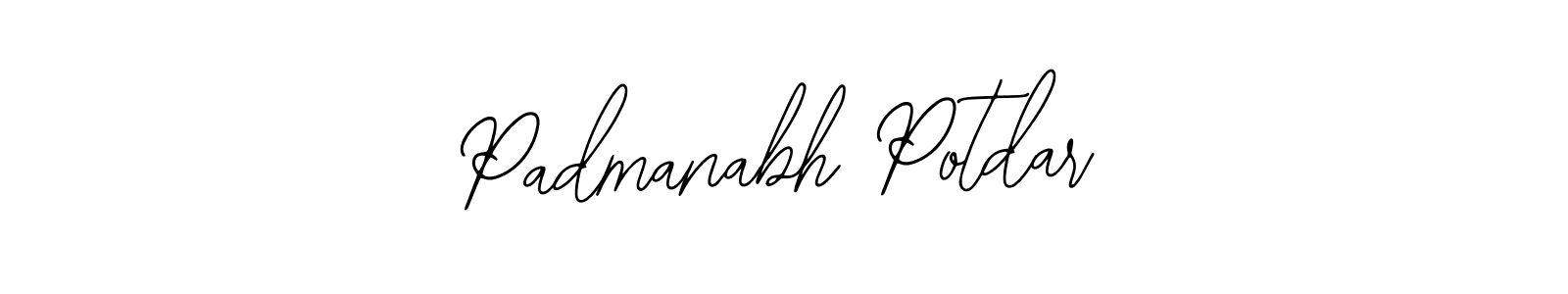 You should practise on your own different ways (Bearetta-2O07w) to write your name (Padmanabh Potdar) in signature. don't let someone else do it for you. Padmanabh Potdar signature style 12 images and pictures png