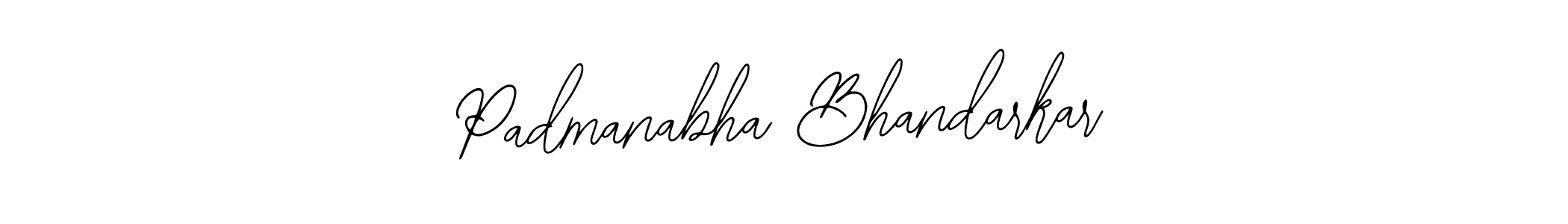 You should practise on your own different ways (Bearetta-2O07w) to write your name (Padmanabha Bhandarkar) in signature. don't let someone else do it for you. Padmanabha Bhandarkar signature style 12 images and pictures png