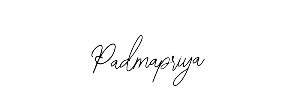 Design your own signature with our free online signature maker. With this signature software, you can create a handwritten (Bearetta-2O07w) signature for name Padmapriya. Padmapriya signature style 12 images and pictures png