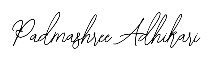 Personalize your online presence with Padmashree Adhikari signature rendered in elegant Bearetta-2O07w font. Great for website footers and blogs. Padmashree Adhikari signature style 12 images and pictures png