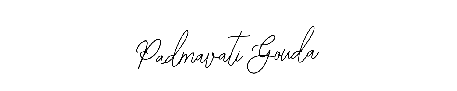 How to make Padmavati Gouda signature? Bearetta-2O07w is a professional autograph style. Create handwritten signature for Padmavati Gouda name. Padmavati Gouda signature style 12 images and pictures png