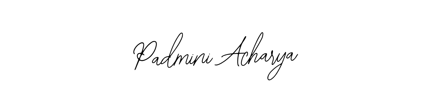 Also we have Padmini Acharya name is the best signature style. Create professional handwritten signature collection using Bearetta-2O07w autograph style. Padmini Acharya signature style 12 images and pictures png