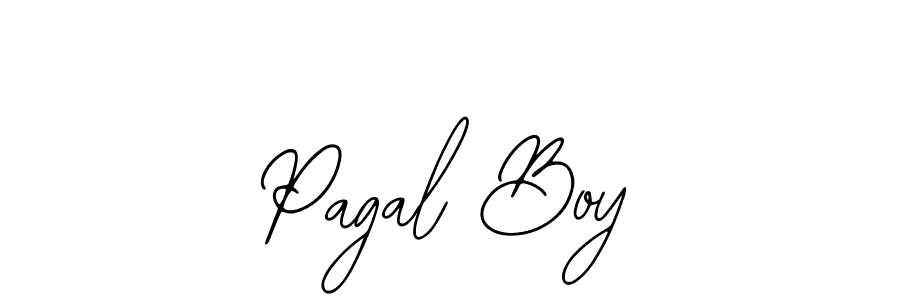 How to make Pagal Boy name signature. Use Bearetta-2O07w style for creating short signs online. This is the latest handwritten sign. Pagal Boy signature style 12 images and pictures png