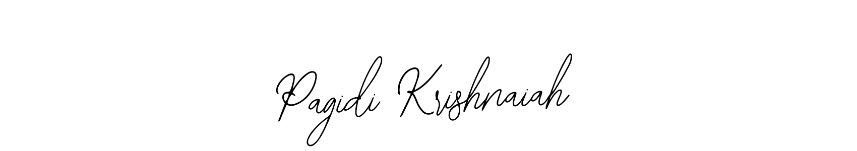 This is the best signature style for the Pagidi Krishnaiah name. Also you like these signature font (Bearetta-2O07w). Mix name signature. Pagidi Krishnaiah signature style 12 images and pictures png