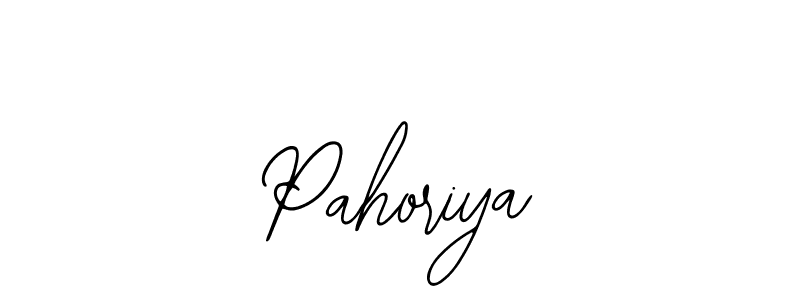 How to make Pahoriya name signature. Use Bearetta-2O07w style for creating short signs online. This is the latest handwritten sign. Pahoriya signature style 12 images and pictures png