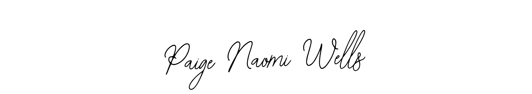 Make a beautiful signature design for name Paige Naomi Wells. With this signature (Bearetta-2O07w) style, you can create a handwritten signature for free. Paige Naomi Wells signature style 12 images and pictures png