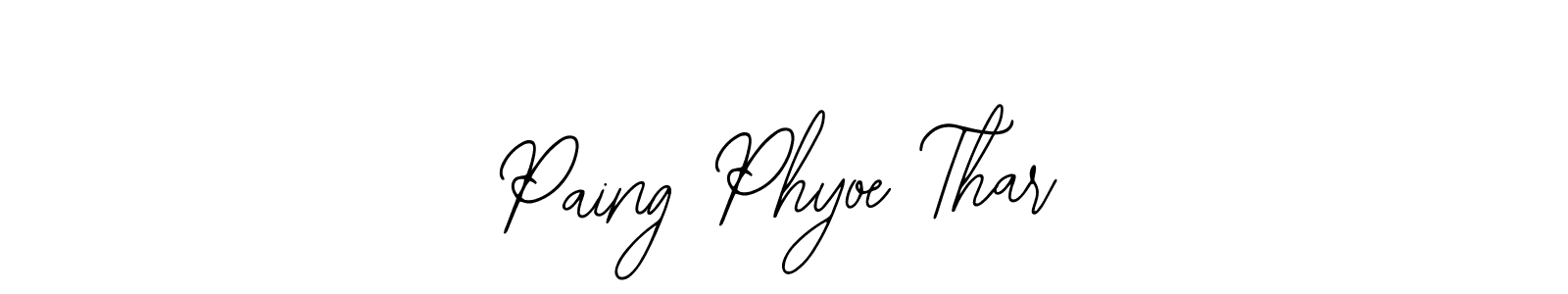 It looks lik you need a new signature style for name Paing Phyoe Thar. Design unique handwritten (Bearetta-2O07w) signature with our free signature maker in just a few clicks. Paing Phyoe Thar signature style 12 images and pictures png