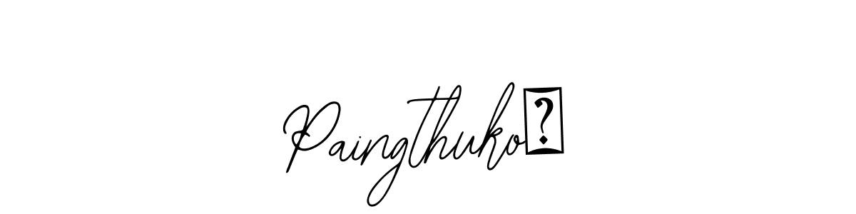 Use a signature maker to create a handwritten signature online. With this signature software, you can design (Bearetta-2O07w) your own signature for name Paingthuko². Paingthuko² signature style 12 images and pictures png