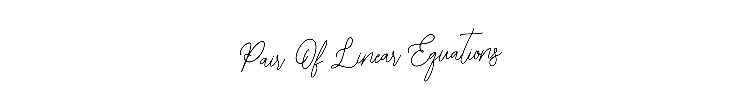 See photos of Pair Of Linear Equations official signature by Spectra . Check more albums & portfolios. Read reviews & check more about Bearetta-2O07w font. Pair Of Linear Equations signature style 12 images and pictures png