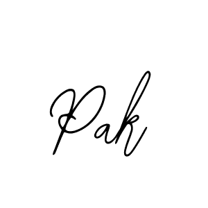 How to make Pak name signature. Use Bearetta-2O07w style for creating short signs online. This is the latest handwritten sign. Pak signature style 12 images and pictures png