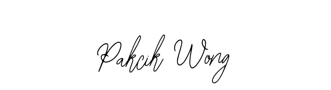 The best way (Bearetta-2O07w) to make a short signature is to pick only two or three words in your name. The name Pakcik Wong include a total of six letters. For converting this name. Pakcik Wong signature style 12 images and pictures png