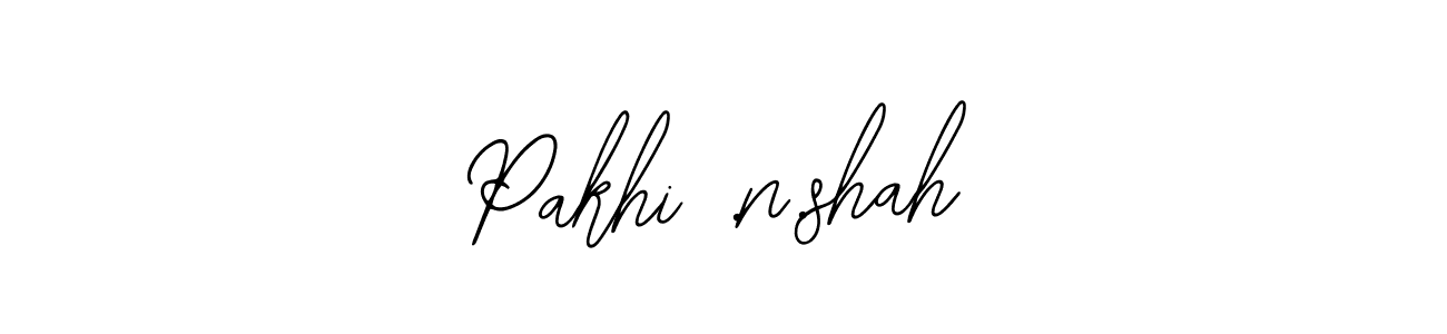 Create a beautiful signature design for name Pakhi .n.shah. With this signature (Bearetta-2O07w) fonts, you can make a handwritten signature for free. Pakhi .n.shah signature style 12 images and pictures png