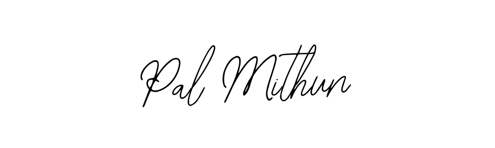 The best way (Bearetta-2O07w) to make a short signature is to pick only two or three words in your name. The name Pal Mithun include a total of six letters. For converting this name. Pal Mithun signature style 12 images and pictures png
