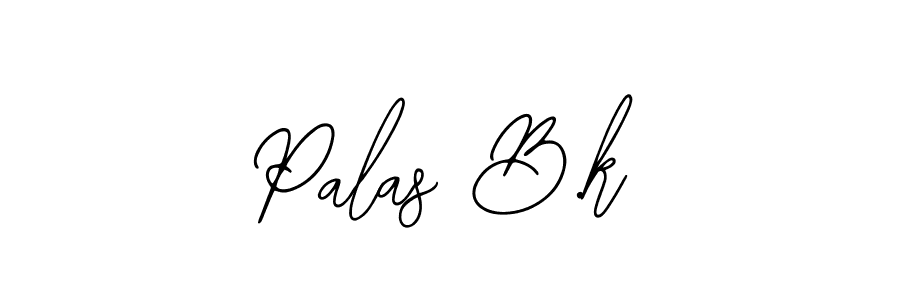 Use a signature maker to create a handwritten signature online. With this signature software, you can design (Bearetta-2O07w) your own signature for name Palas B.k. Palas B.k signature style 12 images and pictures png