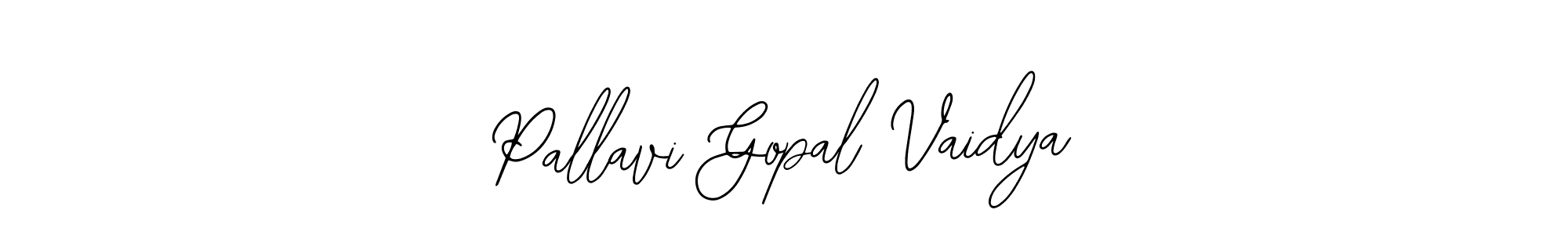 The best way (Bearetta-2O07w) to make a short signature is to pick only two or three words in your name. The name Pallavi Gopal Vaidya include a total of six letters. For converting this name. Pallavi Gopal Vaidya signature style 12 images and pictures png