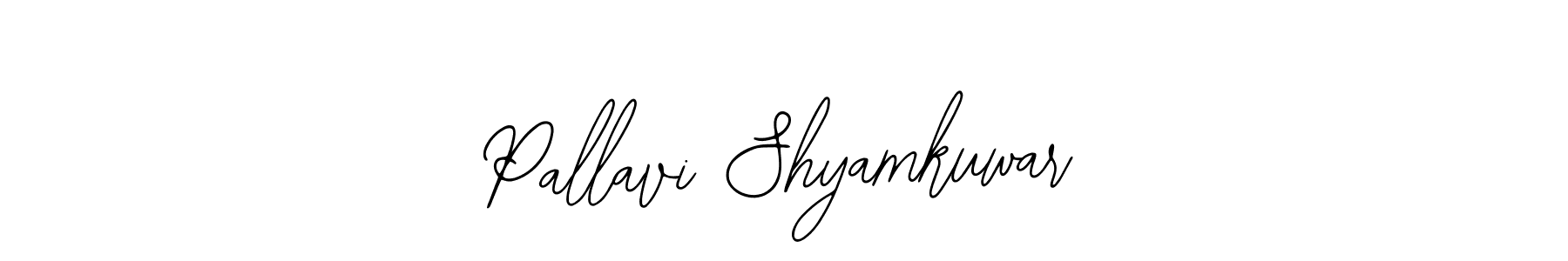 How to make Pallavi Shyamkuwar name signature. Use Bearetta-2O07w style for creating short signs online. This is the latest handwritten sign. Pallavi Shyamkuwar signature style 12 images and pictures png