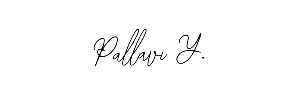 How to make Pallavi Y. name signature. Use Bearetta-2O07w style for creating short signs online. This is the latest handwritten sign. Pallavi Y. signature style 12 images and pictures png