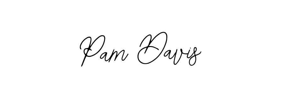 Use a signature maker to create a handwritten signature online. With this signature software, you can design (Bearetta-2O07w) your own signature for name Pam Davis. Pam Davis signature style 12 images and pictures png