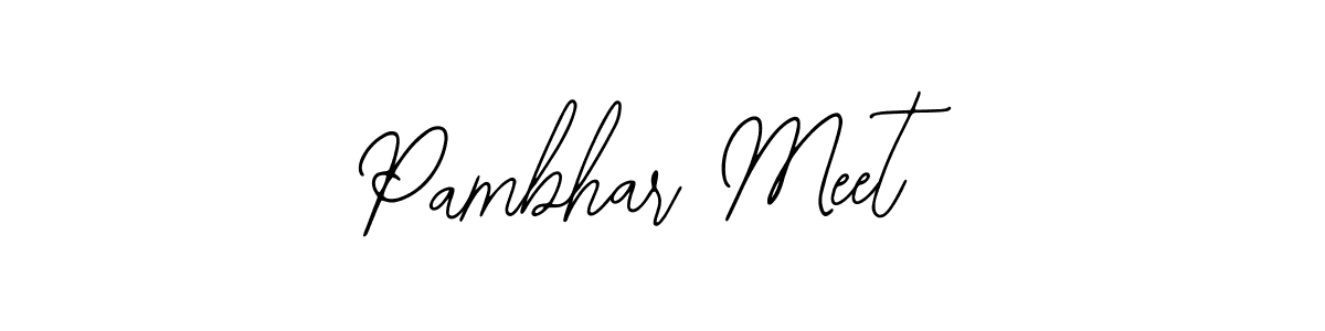 Also You can easily find your signature by using the search form. We will create Pambhar Meet name handwritten signature images for you free of cost using Bearetta-2O07w sign style. Pambhar Meet signature style 12 images and pictures png