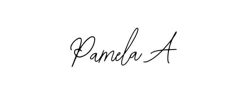 Use a signature maker to create a handwritten signature online. With this signature software, you can design (Bearetta-2O07w) your own signature for name Pamela A. Pamela A signature style 12 images and pictures png