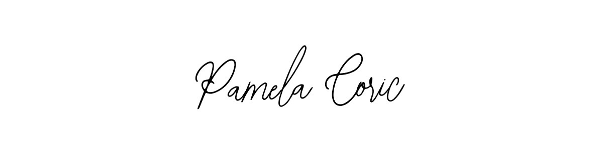 The best way (Bearetta-2O07w) to make a short signature is to pick only two or three words in your name. The name Pamela Coric include a total of six letters. For converting this name. Pamela Coric signature style 12 images and pictures png
