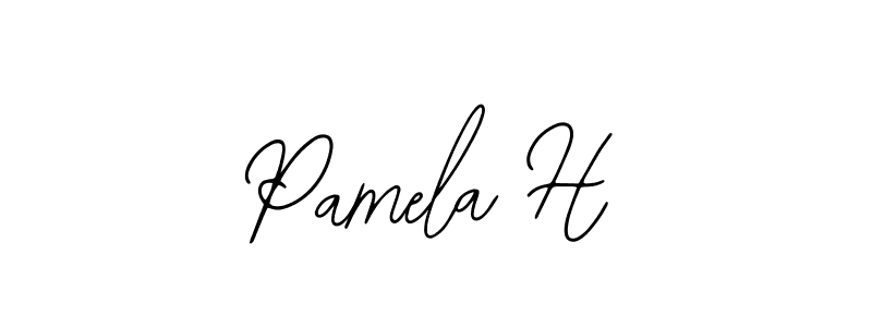 Pamela H stylish signature style. Best Handwritten Sign (Bearetta-2O07w) for my name. Handwritten Signature Collection Ideas for my name Pamela H. Pamela H signature style 12 images and pictures png
