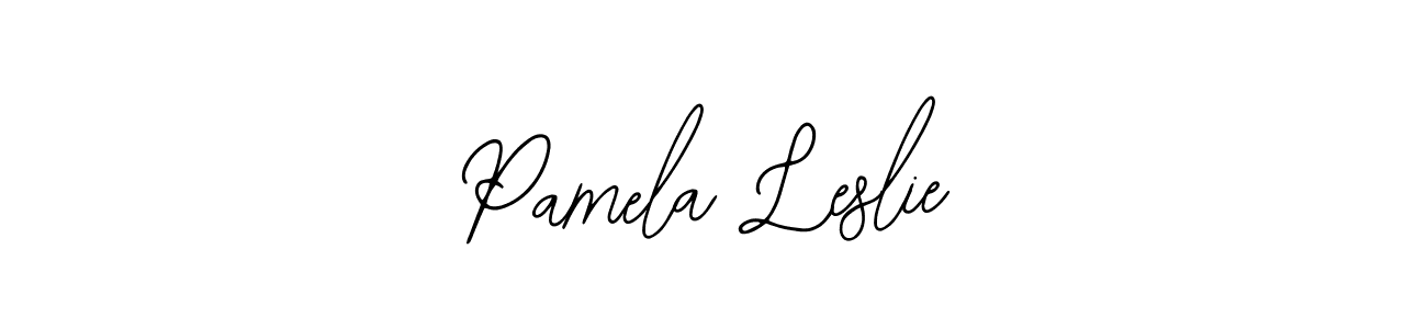 You should practise on your own different ways (Bearetta-2O07w) to write your name (Pamela Leslie) in signature. don't let someone else do it for you. Pamela Leslie signature style 12 images and pictures png