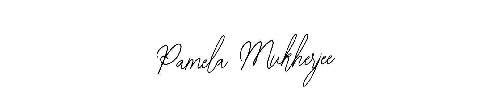 The best way (Bearetta-2O07w) to make a short signature is to pick only two or three words in your name. The name Pamela Mukherjee include a total of six letters. For converting this name. Pamela Mukherjee signature style 12 images and pictures png