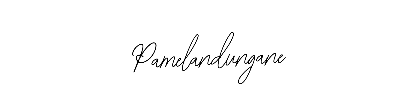 Design your own signature with our free online signature maker. With this signature software, you can create a handwritten (Bearetta-2O07w) signature for name Pamelandungane. Pamelandungane signature style 12 images and pictures png