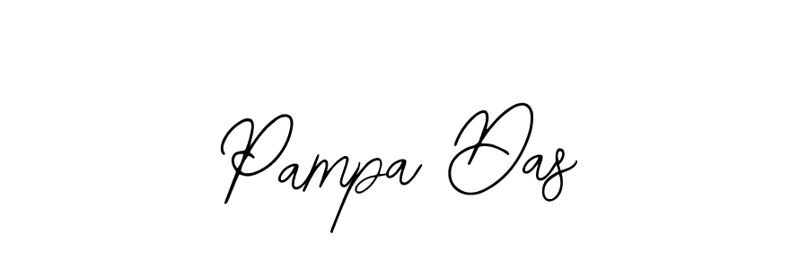 You should practise on your own different ways (Bearetta-2O07w) to write your name (Pampa Das) in signature. don't let someone else do it for you. Pampa Das signature style 12 images and pictures png